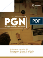 Informe de Ejecución Gobierno Petro