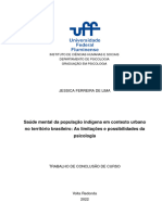 Saúde Mental Dos Povos Indígenas em Contexto Urbano - As Possibilidades e Desafios Da Psicologia