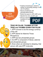 CO-Role of ATP in Energy Coupling and Transfer