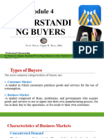 Ps Module 4 Understanding Buyers Week 7-8