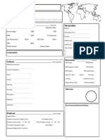 Country Profile Template