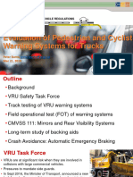 VRU-Proxi-05-12 (Canada) Research Update Evaluation of Pedestrian and Cyclist Warning Systems For Trucks