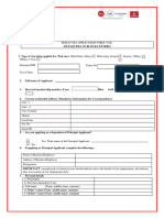 Visa Application Form Document New UAE