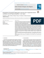 Presentation of Unruptured Right Gastric Aneurysm Du 2024 International Jour