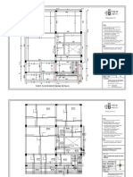 G+2 Villa First Floor Roof Structural Drawing