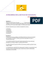 Super Hiper Mega Revisão de Geografia Maio 2023 Geologia Clima e Biomas