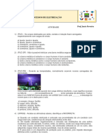 Fisica em Processos de Eletrização Atividade