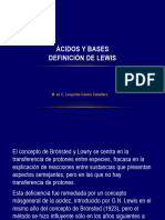 Ácidos y Bases Definicion de Lewis