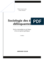 Sociologie Des Élites Délinquantes. de La Criminalité en Col Blanc À La Corruption Politique2