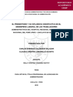 El Presentismo Y Su Influencia Significativa en El Desempeño Laboral de Los Trabajadores