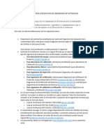 Procedimiento General para Acreditacion de Laboratorio de Metrologia