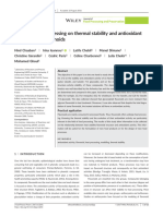 Effect Oh Heat Processing On Thermal Stability and Antioxidant Activity of Six Flanoids