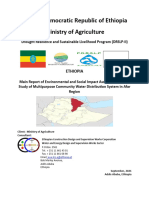 Final Esia Main Report-Regional Water Distribution System in Afar Region Revised