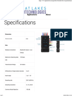 Specifications - Great Lakes NeuroTechnologies