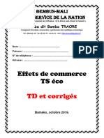 Effets de Commerce Exercices Corrigés