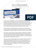 ARTIGO JOTA - Compliance, Esse Animal Desconhecido