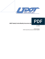 UDOT Quality Control/Quality Assurance (QC/QA) Procedures