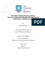 Downlink Training Sequence Design Based On Achievable Sum Rate Maximisation in FDD Massive MIMO Systems (Alsabah Disse.)