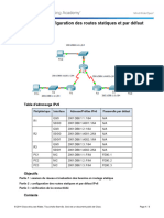 6.2.4.4 Packet Tracer - Configuring IPv6 Static and Default Routes Instructions