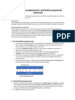 Horizontal Vs Vertical Micro-Program