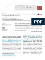 Multiscale Simulation of Atomization With Small Droplets Represented by A Lagrangian Point-Particle Model