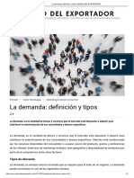 La Demanda - Definición y Tipos - DIARIO DEL EXPORTADOR