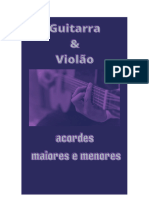 Acordes Maiores e Menores para Violão e Guitarra