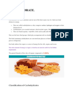 AFN 3209 - CARBOHYDRATE Introduction