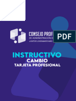 Instructivo Cambio Targeta Profesional