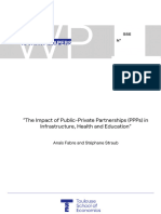 The Impact of Public-Private Partnerships (PPPS) in Infrastructure, Health, and Education