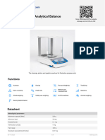 RADWAG Data Sheet As 220 r2 Plus Analytical Balance