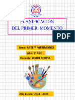 Plan Arte y Patrimonio 1°. 23-24