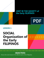 2nd QTR - Soc5 - L1unit III The Society of The Early Filipinos