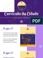 (SLIDE) Currículo Da Cidade de SP - Educação Infantil