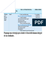 Proponga Una Estrategia para Atender El Desarrollo Humano Integral de Sus Estudiantes.