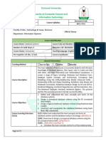 CIS 260 Course Syllabus Fall 2023-2024