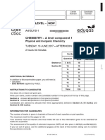 Gce A Level - New: Physical and Inorganic Chemistry