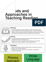 Methods and Approaches in Teaching Reading