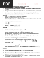 Maths Sheet 1 School