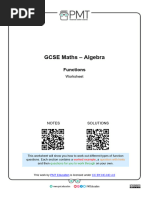 FUNCTIONS Worksheet