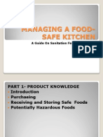 Managing A Food-Safe Kitchen