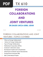 Foreign Collaboration and Joint Venture-Key Ppts-2020