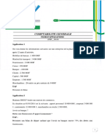 Comptabilite Generale: Fiche D'Applications