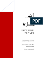 Establish Prayer