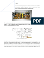 Flyback Transformer SMPS For Preamp