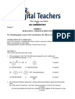 A Level Chemistry Paper 2 Exam 22