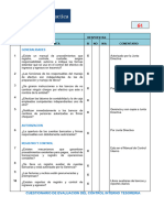 Auditoria Cuestionario de Control Interno Tesoreria