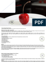 Dark Cherry Shaped Dessert