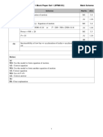 0s1 9FM0 3C Further Mechanics 1 Mock Set 1 Mark Scheme PDF