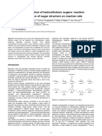 Catalytic Hydrogenation of Hemicellulosic Sugars Reaction Kinetics and Influence of Sugar Structure On Reaction Rate